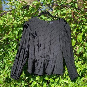 Gap Black Textured Top